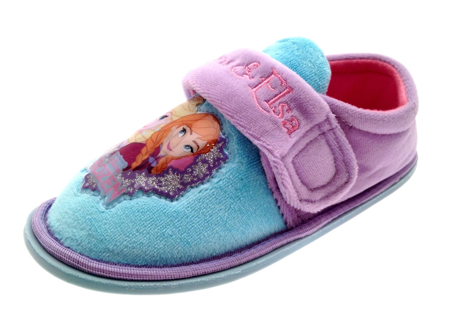 Kids Girls Disney Frozen Anna Elsa Slippers Mules Character Shoes Size